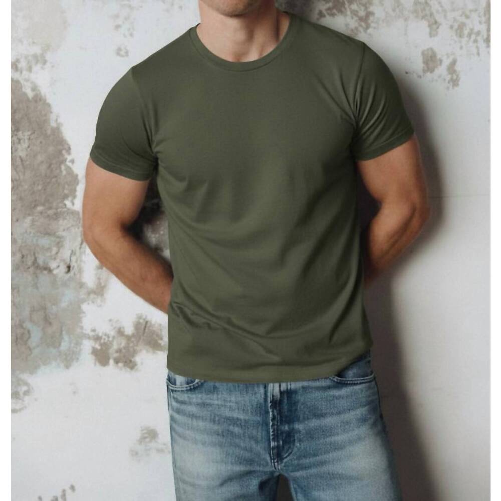 NEW SAVE KHAKI UNITED short sleeve supima tee in basil